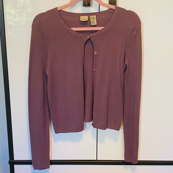 Vintage Plum Colored Easel Anthropologie Cardigan - Picture 14 of 14